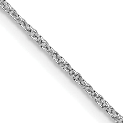 22 Inch 10K White Gold 10K Wg 1.2mm Cable Chain Necklace