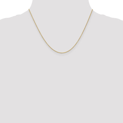 18 Inch 10K Yellow Gold 10K 1.2mm Cable Chain Necklace