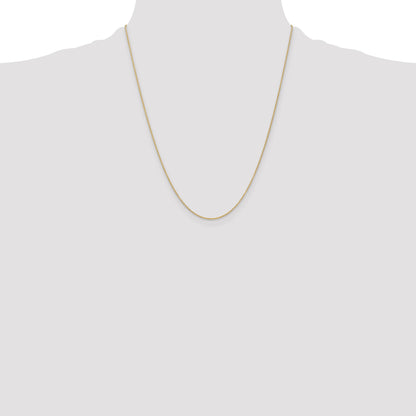 22 Inch 10K Yellow Gold 10K 1.2mm Cable Chain Necklace