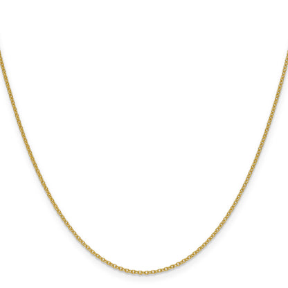 24 Inch 10K Yellow Gold 1.5mm Cable Chain Necklace