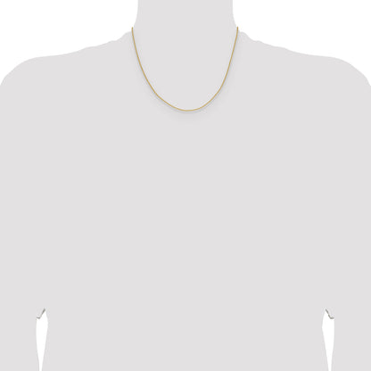 18 Inch 10K Yellow Gold 1.5mm Cable Chain Necklace