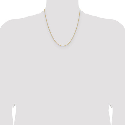 2 Inch 10K Yellow Gold 1.5mm Cable Chain Necklace
