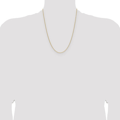 22 Inch 10K Yellow Gold 1.5mm Cable Chain Necklace