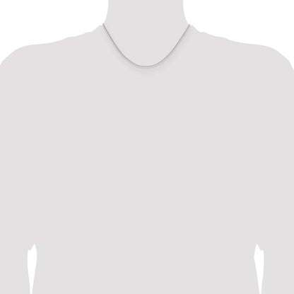 16 Inch 10K White Gold Wg 1.5mm Cable Chain Necklace