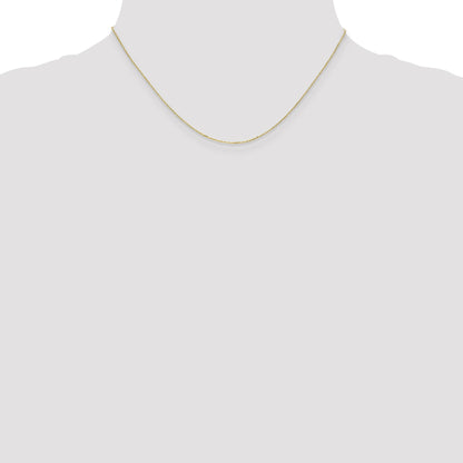 16 Inch 10K .8mm D/C Cable With Spring Ring Clasp Chain Necklace