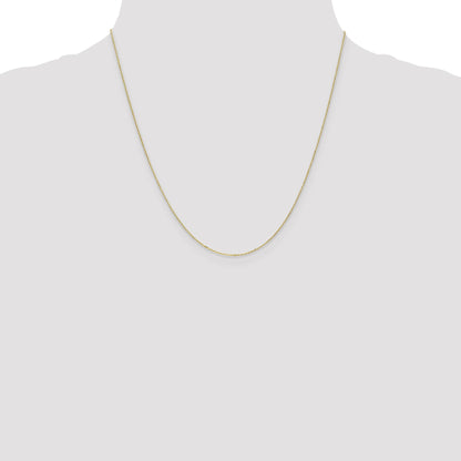 20 Inch 10K .8mm D/C Cable With Spring Ring Clasp Chain Necklace