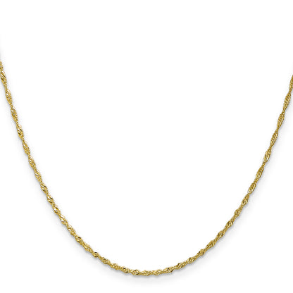 10K Yellow Gold 1.4mm Singapore Chain