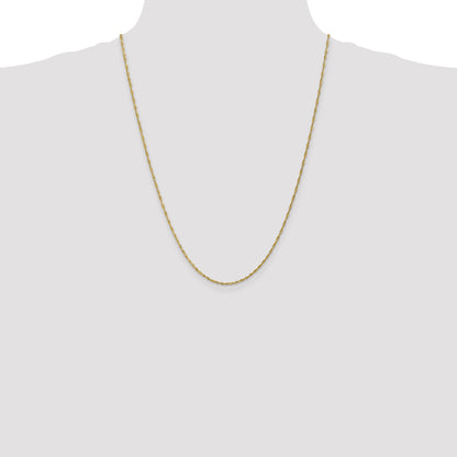 10K Yellow Gold 1.4mm Singapore Chain