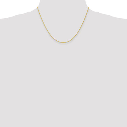 18 Inch 10K Yellow Gold 1.2mm Parisian Wheat Chain Necklace