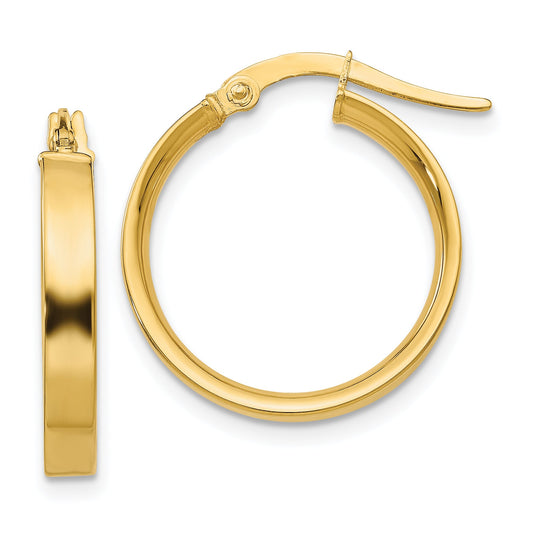 10K Yellow Gold 3mm Small Hoop Earrings