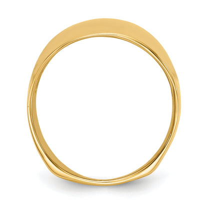 10K Yellow Gold 10K Polished Dome Ring