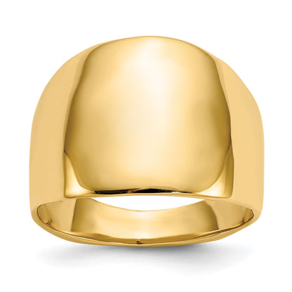 10K Yellow Gold 10K Polished Dome Ring