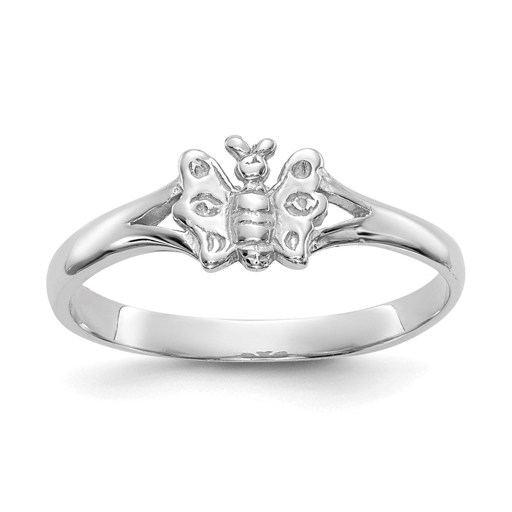 10K White Gold 10K Butterfly Baby Ring