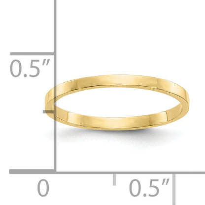 10K Yellow Gold 10K High Polished Band Childs Ring