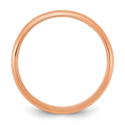 10K Rose Gold 2mm Half-Round Band Size 3 Baby / Children'S Ring