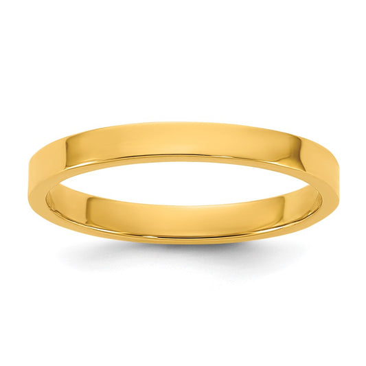 10K Yellow Gold 10K High Polished 2mm Flat Band Size 3 Baby / Children'S Ring