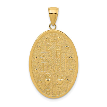 10K Yellow Gold Miraculous Medal Pendant