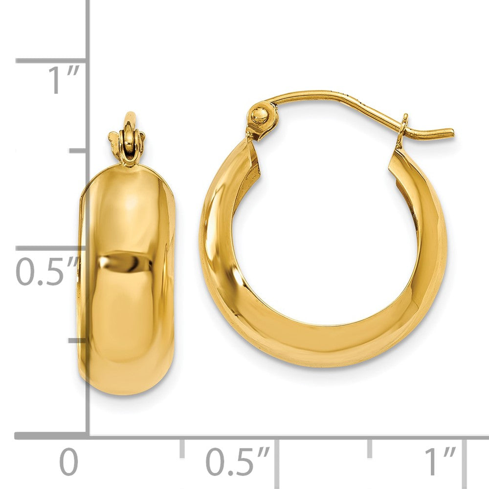 10K Yellow Gold Hoop Earrings