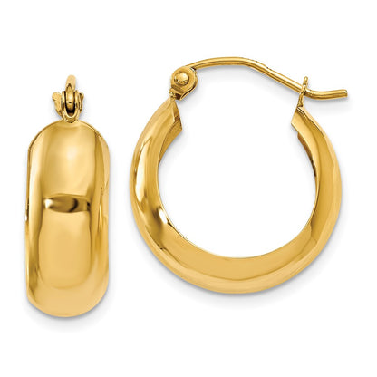 10K Yellow Gold Hoop Earrings