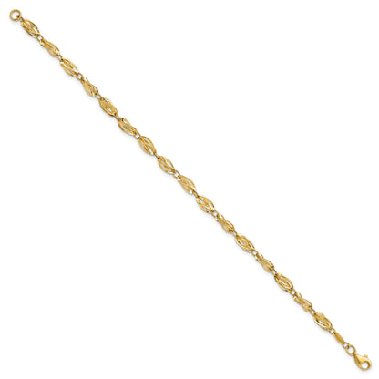 10K Yellow Gold Polished Fancy Bracelet