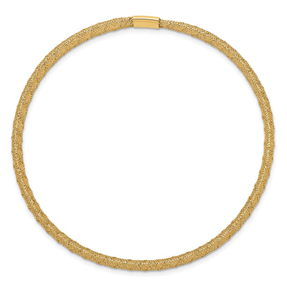 10K Yellow Gold Stretch Mesh Bracelet