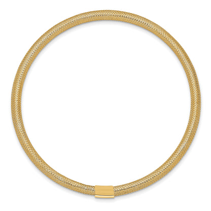 10K Yellow Gold Stretch Mesh Bracelet