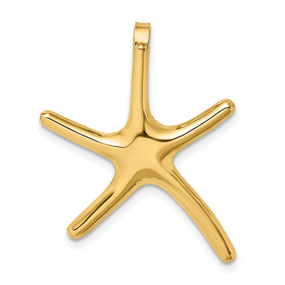 10K Yellow Gold Polished Starfish Charm