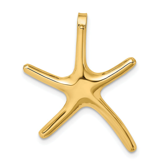 10K Yellow Gold Polished Starfish Charm