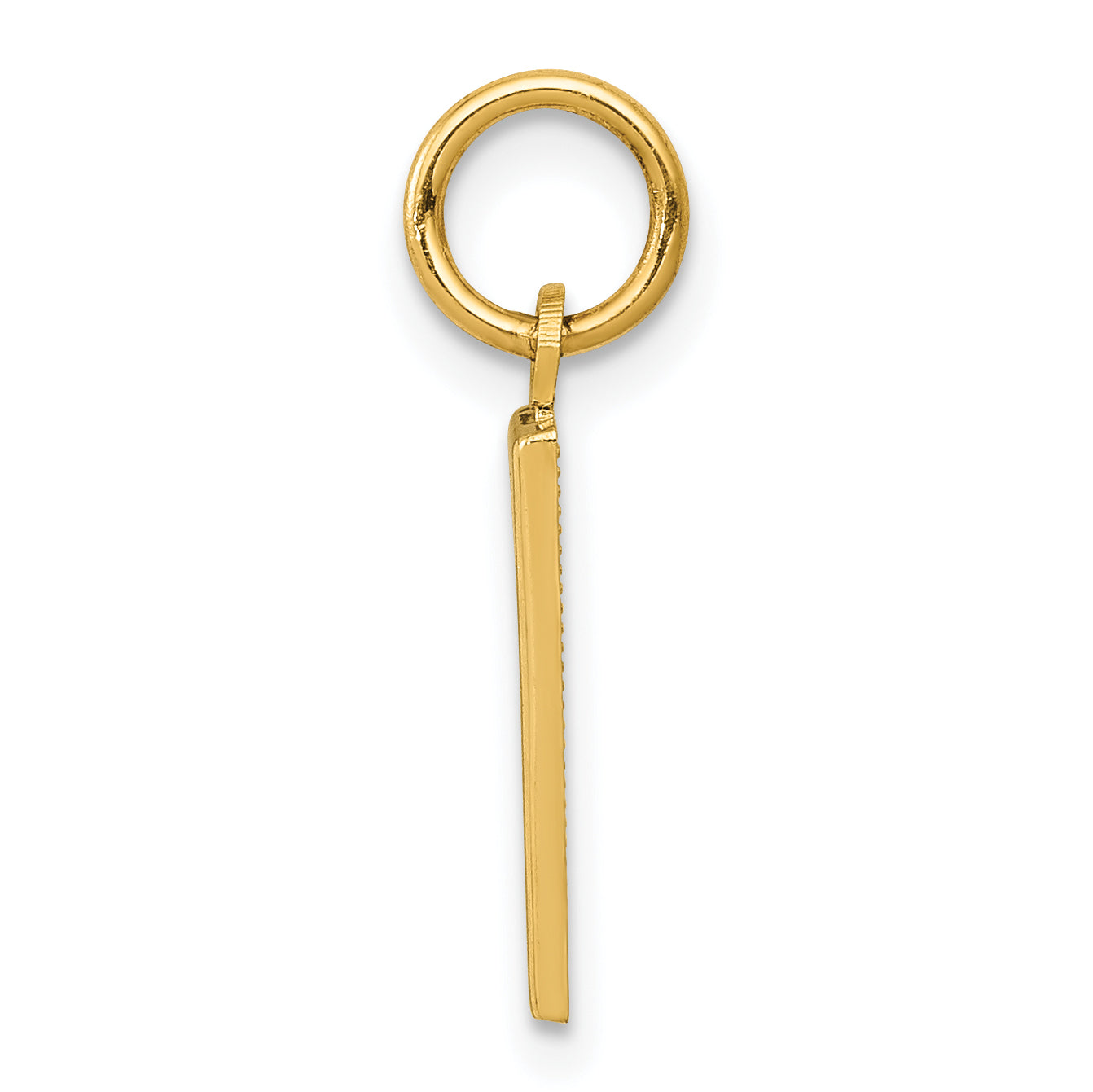 10K Yellow Gold Small Polished Number 1 Charm