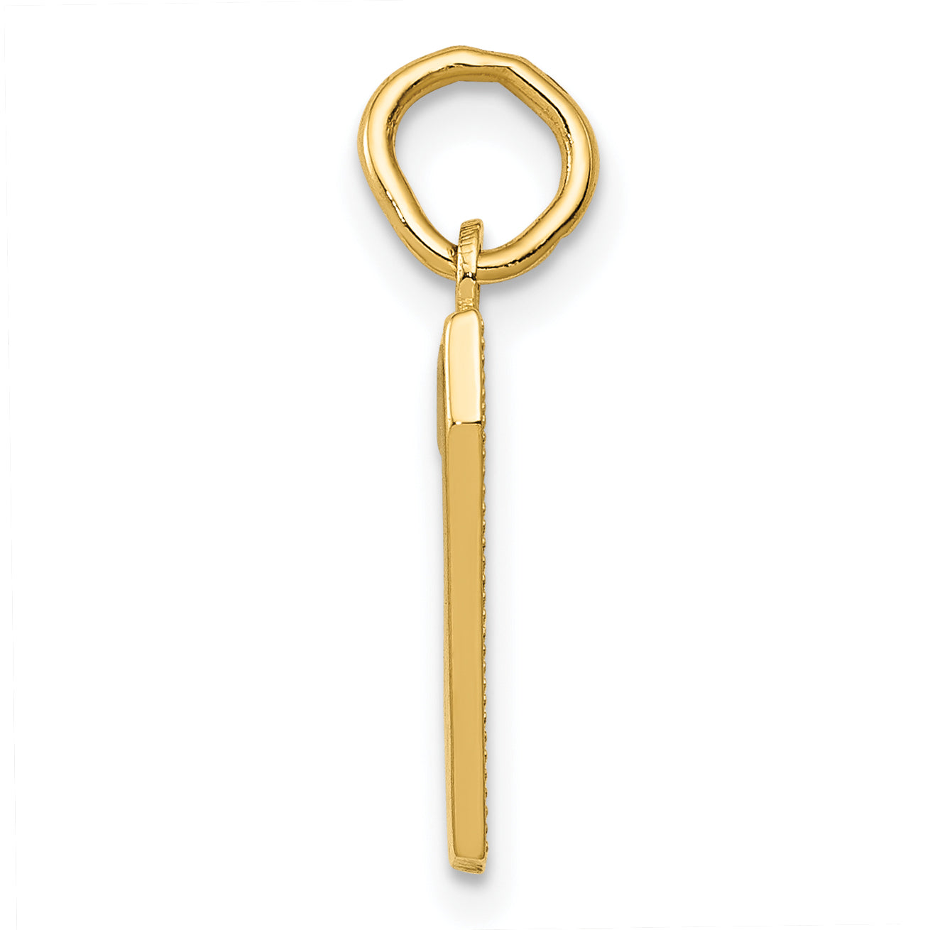 10K Yellow Gold Small Polished Number 7 Charm