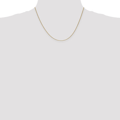 18 Inch 10K Yellow Gold .85mm Spiga Chain Necklace