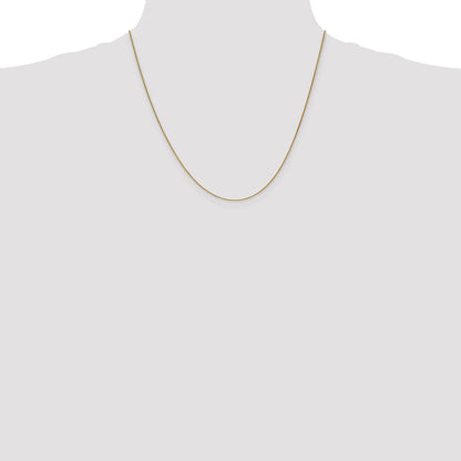 2 Inch 10K Yellow Gold .85mm Spiga Chain Necklace