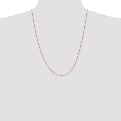 24 Inch 10K Yellow Gold .85mm Spiga Chain Necklace