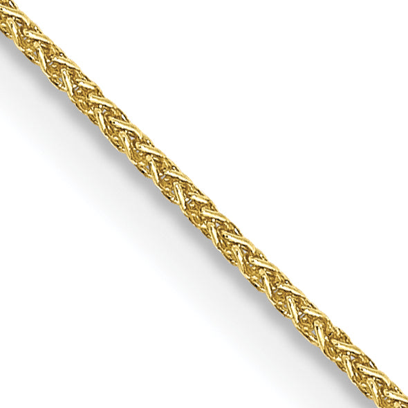 3 Inch 10K Yellow Gold .85mm Spiga Chain Necklace