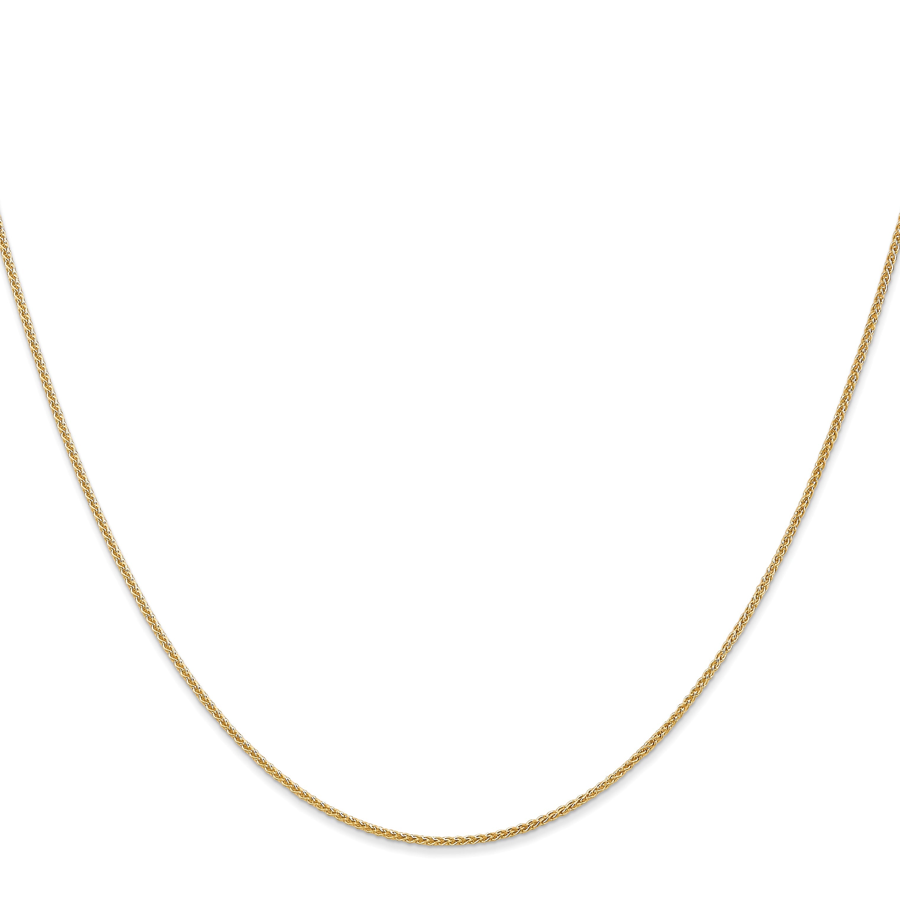 30 Inch 10K 1.05mm Spiga Chain Necklace