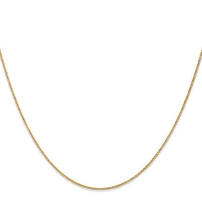 18 Inch 10K 1.05mm Spiga Chain Necklace