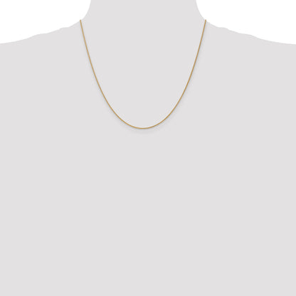 20 Inch 10K 1.05mm Spiga Chain Necklace