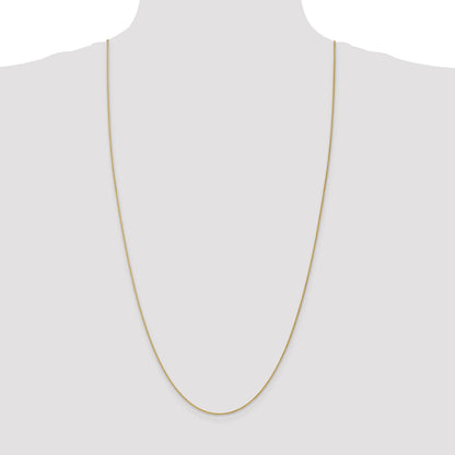 30 Inch 10K 1.05mm Spiga Chain Necklace
