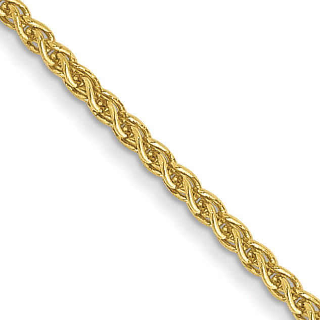 18 Inch 10K 1.05mm Spiga Chain Necklace