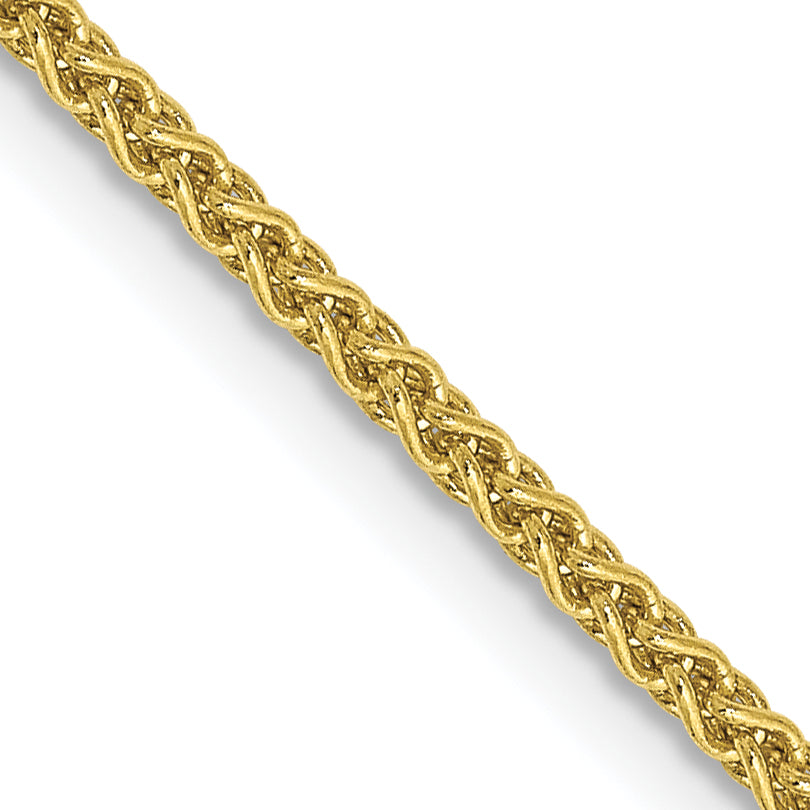 16 Inch 10K Yellow Gold 1.7mm Spiga Chain Necklace