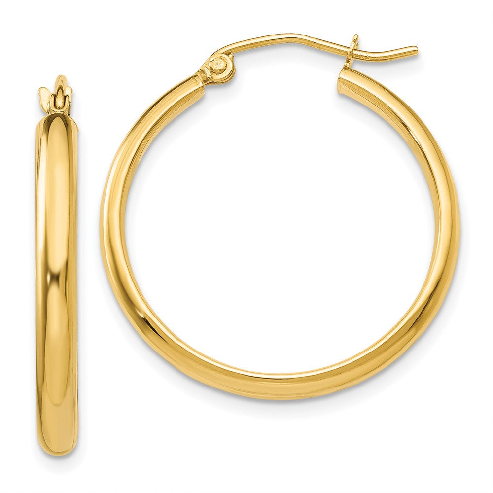10K Yellow Gold Polished Hoop Earring