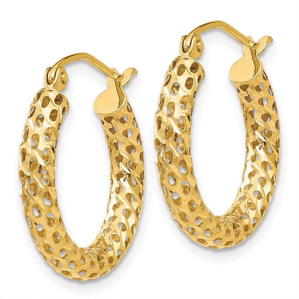 10K Yellow Gold Hoop Earrings