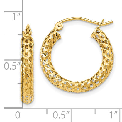 10K Yellow Gold Hoop Earrings