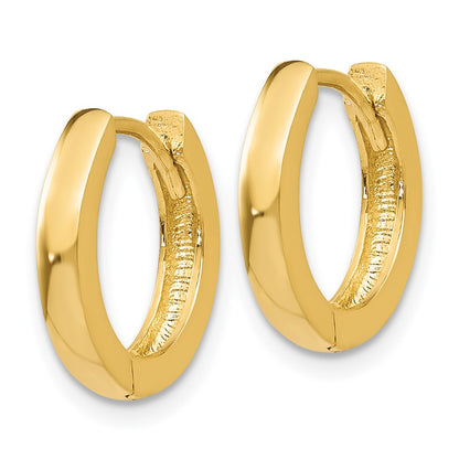 10K Yellow Gold 10K Hinged Hoop Earrings