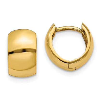 10K Yellow Gold 10K Hinged Hoop Earrings