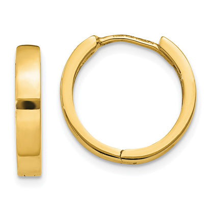 10K Yellow Gold 10K Hinged Hoop Earrings