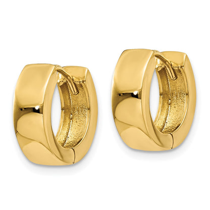 10K Yellow Gold 10K Hinged Hoop Earrings