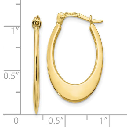 10K Yellow Gold 10K Polished Hoop Earrings