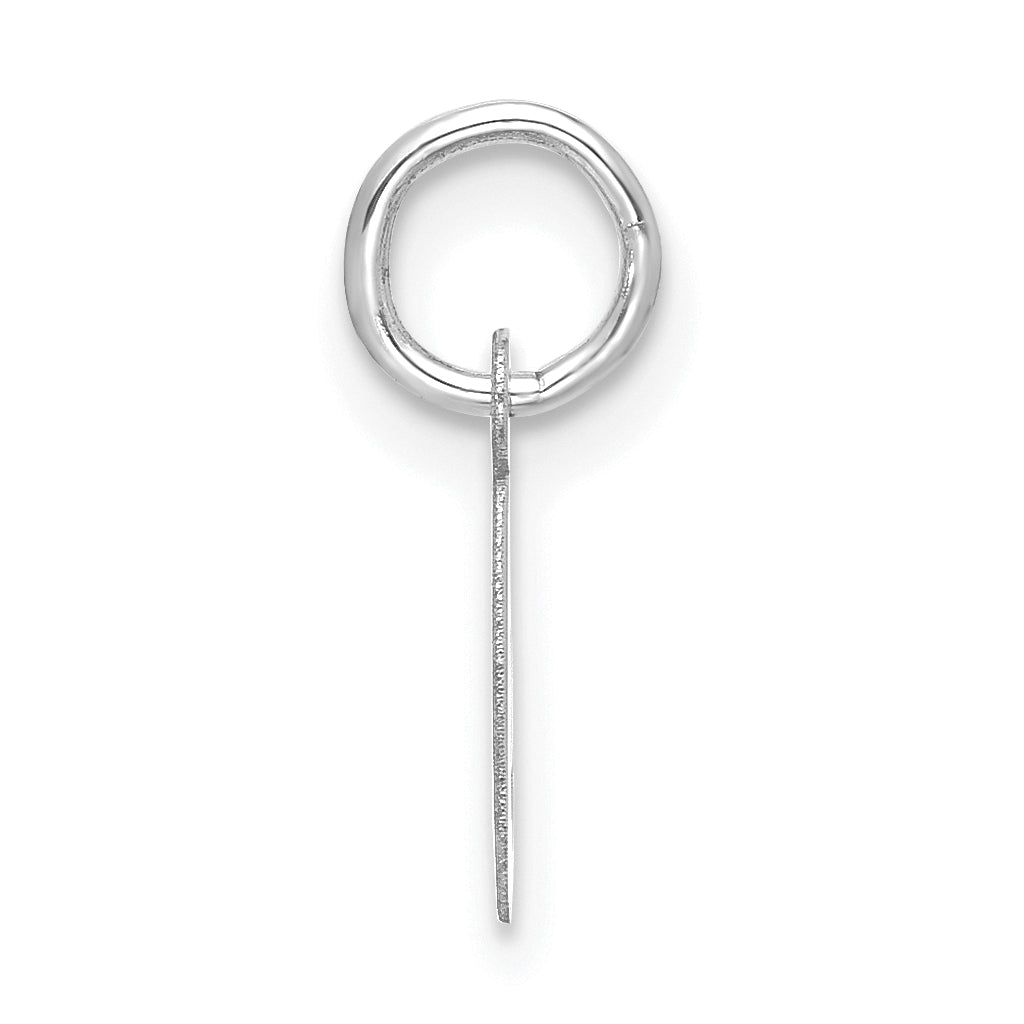 10K White Gold 10Kw Small Script Initial G Charm