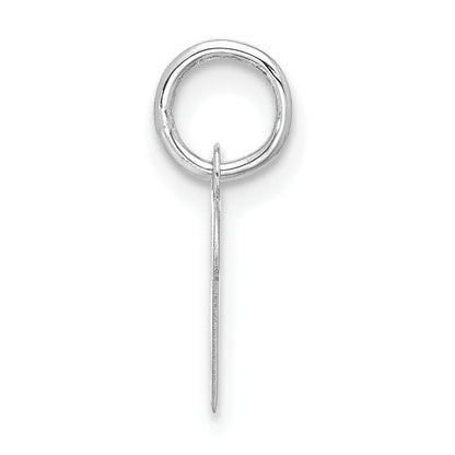 10K White Gold 10Kw Small Script Initial R Charm